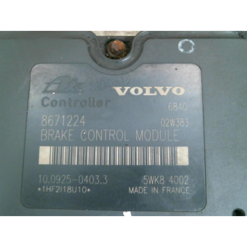 Bloc ABS (freins anti-blocage) VOLVO S 60 1 Photo n°1