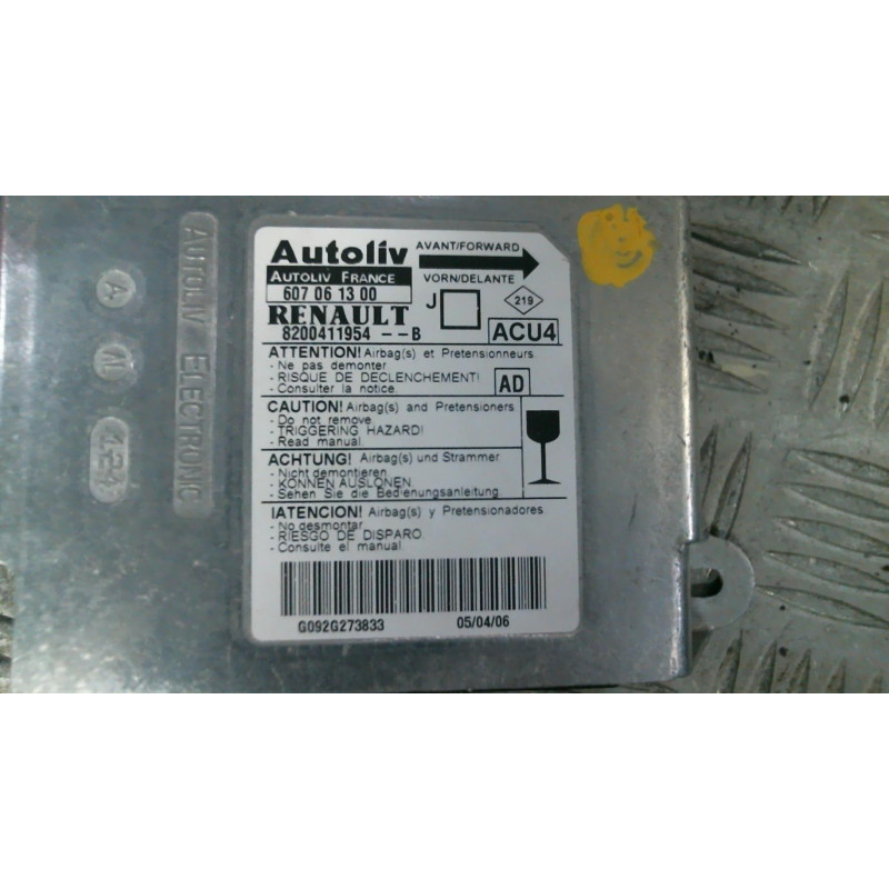 Boitier air bag RENAULT SCENIC 2 Photo n°1
