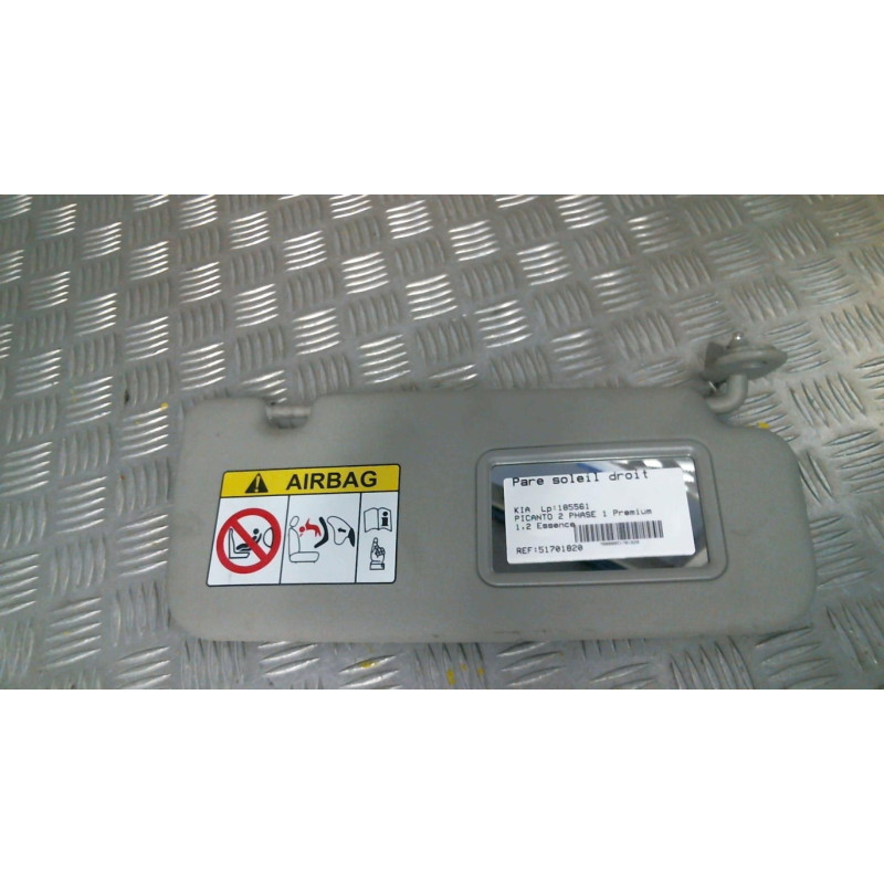 Pare soleil droit KIA PICANTO 2 Photo n°1