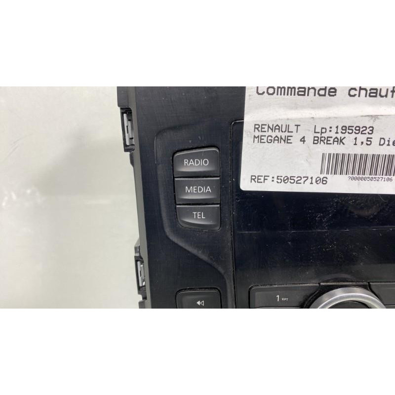 Commande chauffage RENAULT MEGANE 4 Photo n°1
