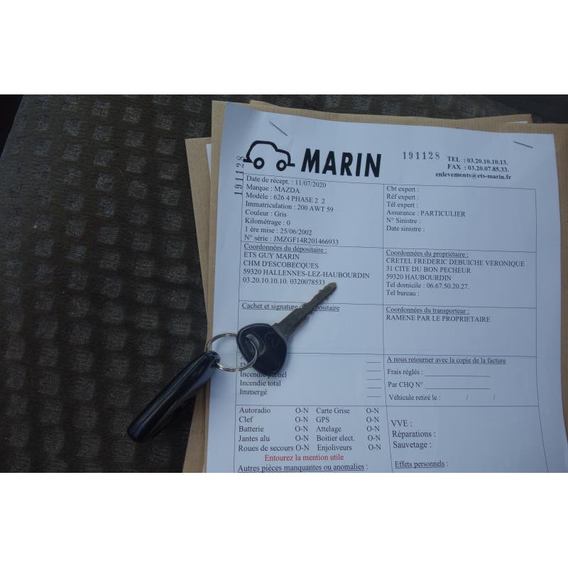 Porte avant droit MAZDA 626 4 Photo n°7