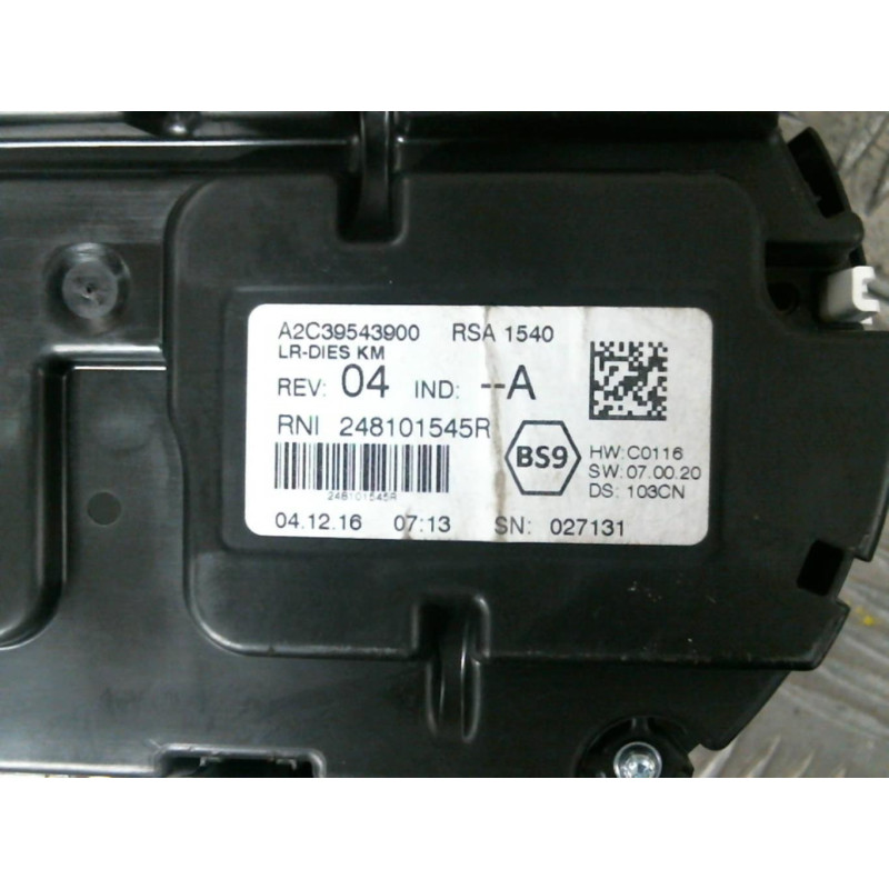 Compteur RENAULT MEGANE 4 Photo n°3
