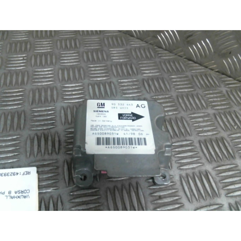 Boitier air bag OPEL CORSA B Photo n°1