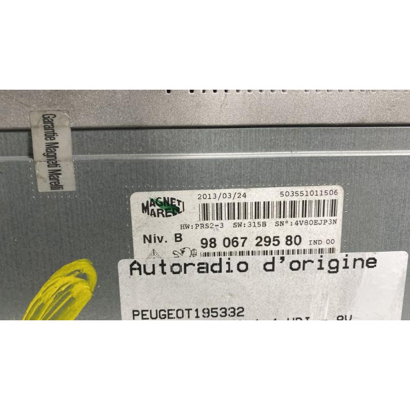 Autoradio d'origine PEUGEOT 208 1 Photo n°3