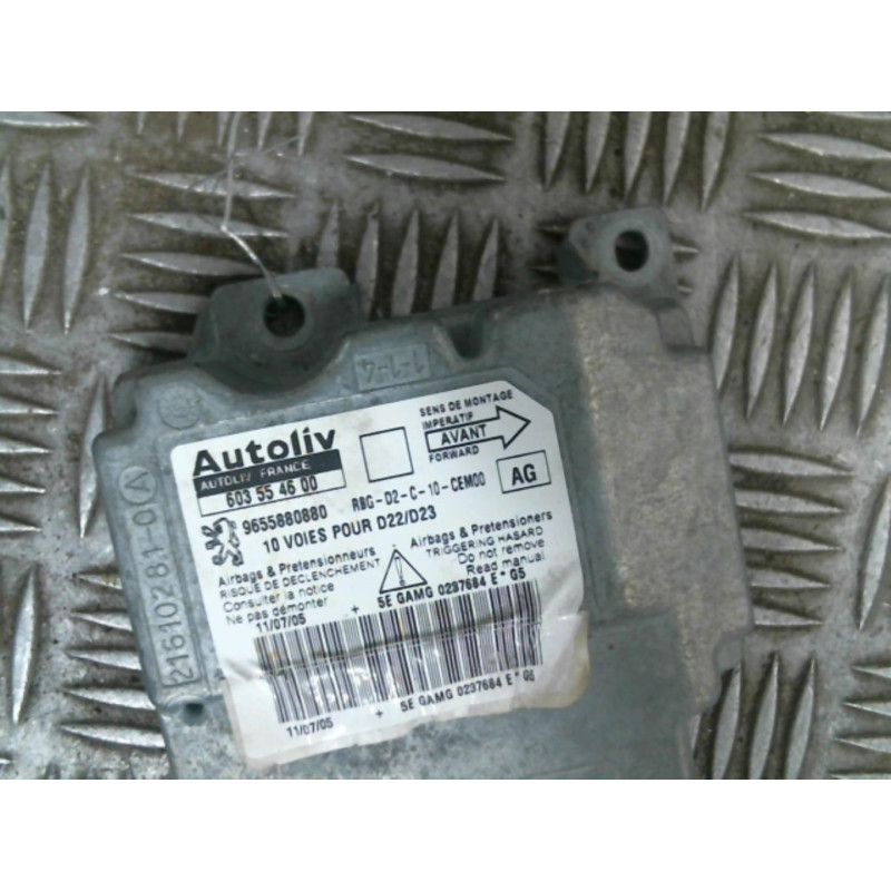 Boitier air bag PEUGEOT 407 Photo n°2