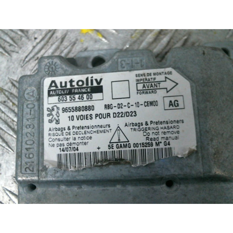 Boitier air bag PEUGEOT 407 Photo n°1