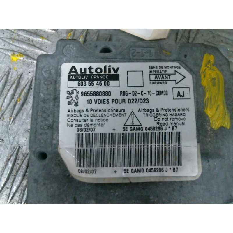 Boitier air bag PEUGEOT 407 Photo n°1