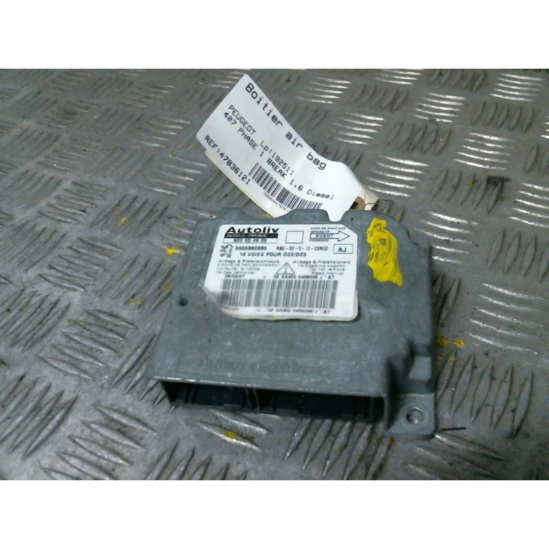 Boitier air bag PEUGEOT 407 Photo n°2