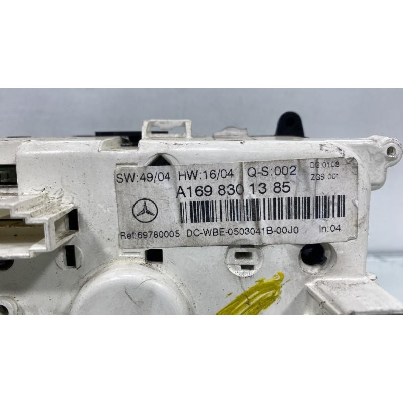 Commande chauffage MERCEDES CLASSE A 169 Photo n°2
