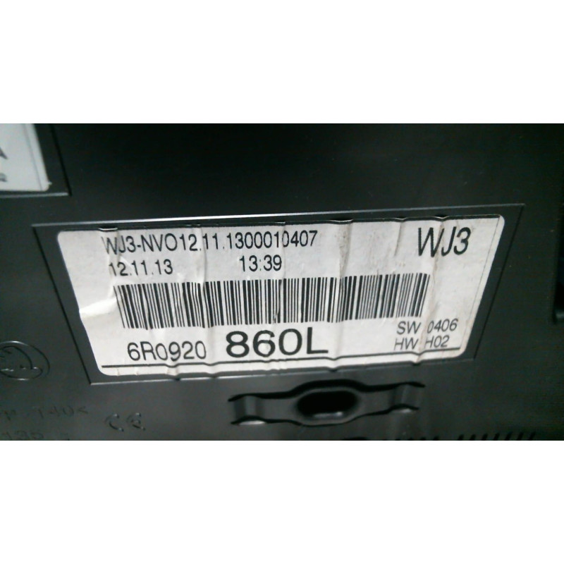 Compteur VOLKSWAGEN POLO 5 Photo n°3