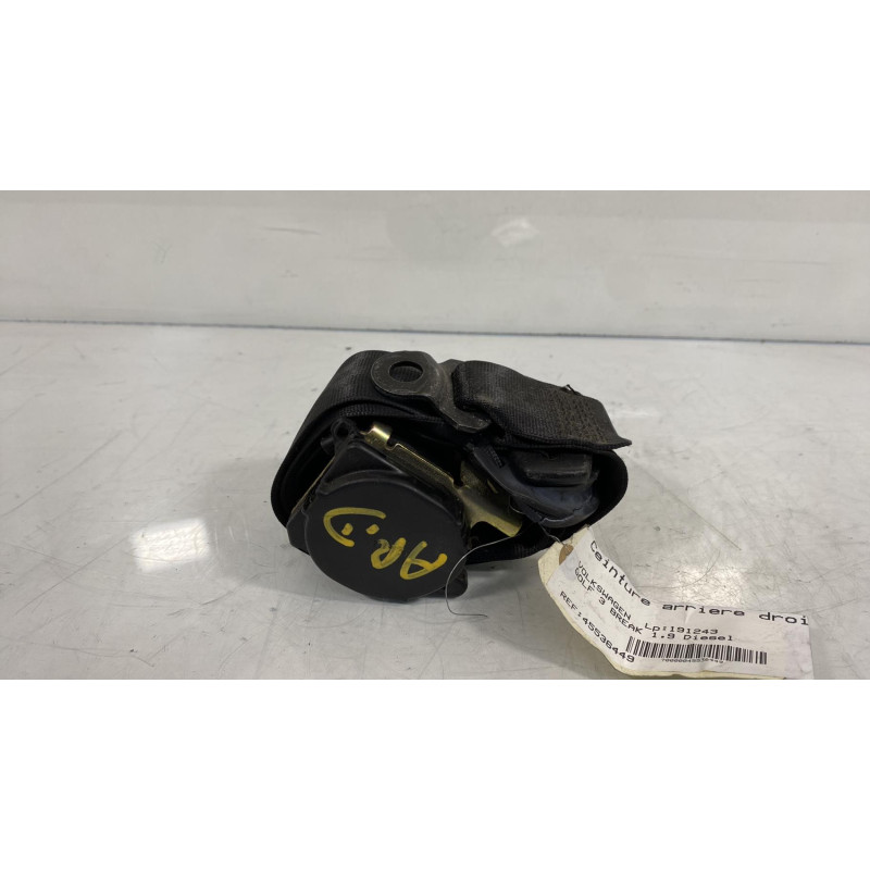 Ceinture arriere droit VOLKSWAGEN GOLF 3 Photo n°3