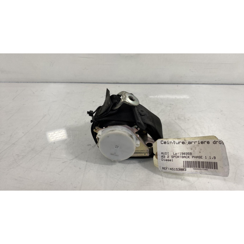 Ceinture arriere droit AUDI A3 2 Photo n°3