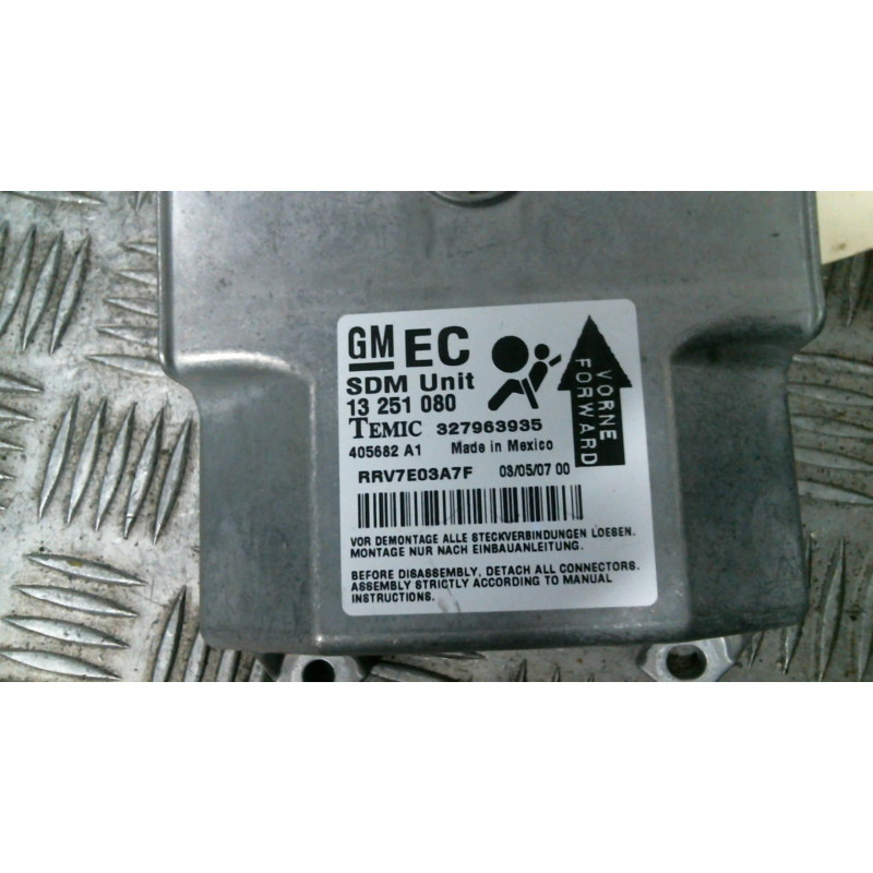 Boitier air bag OPEL ASTRA H Photo n°2