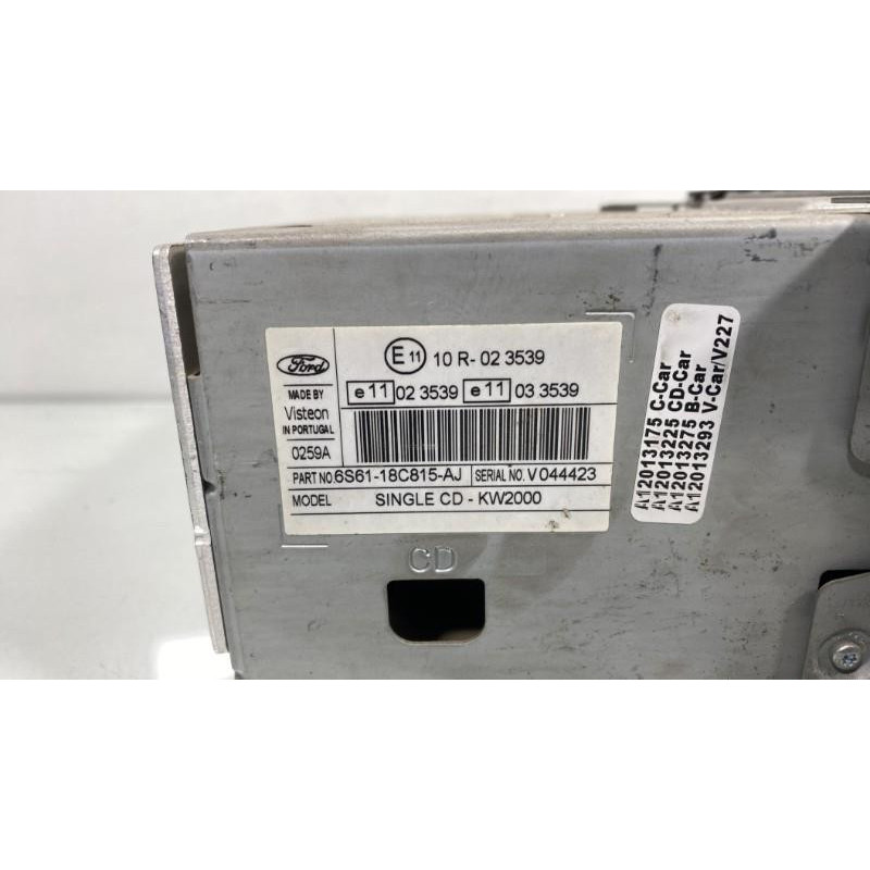 Autoradio d'origine FORD TRANSIT CONNECT 1 Photo n°2
