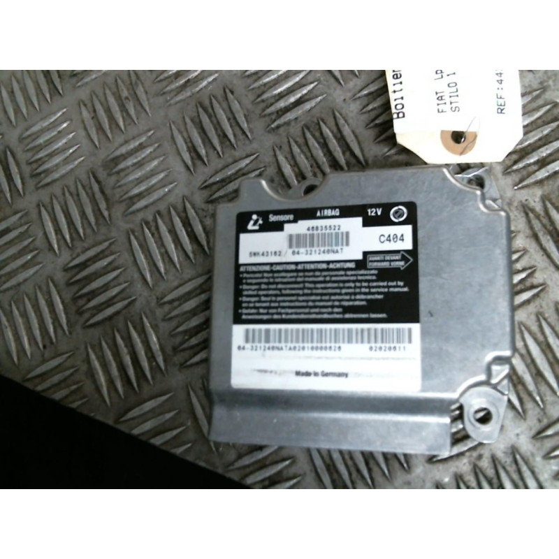 Boitier air bag FIAT STILO Photo n°2
