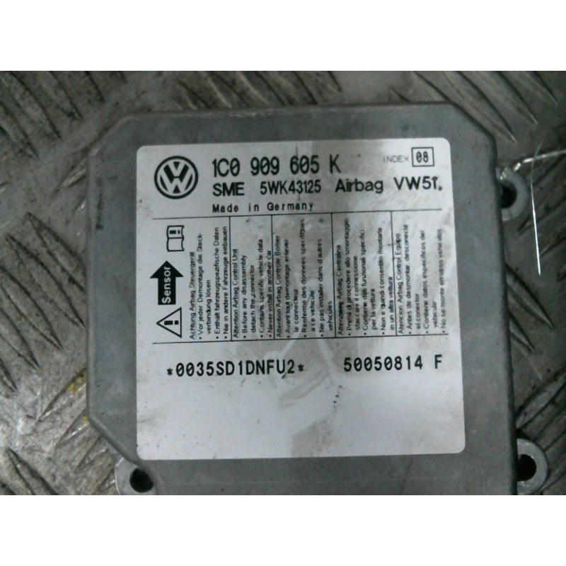 Boitier air bag VOLKSWAGEN POLO 4 Photo n°1