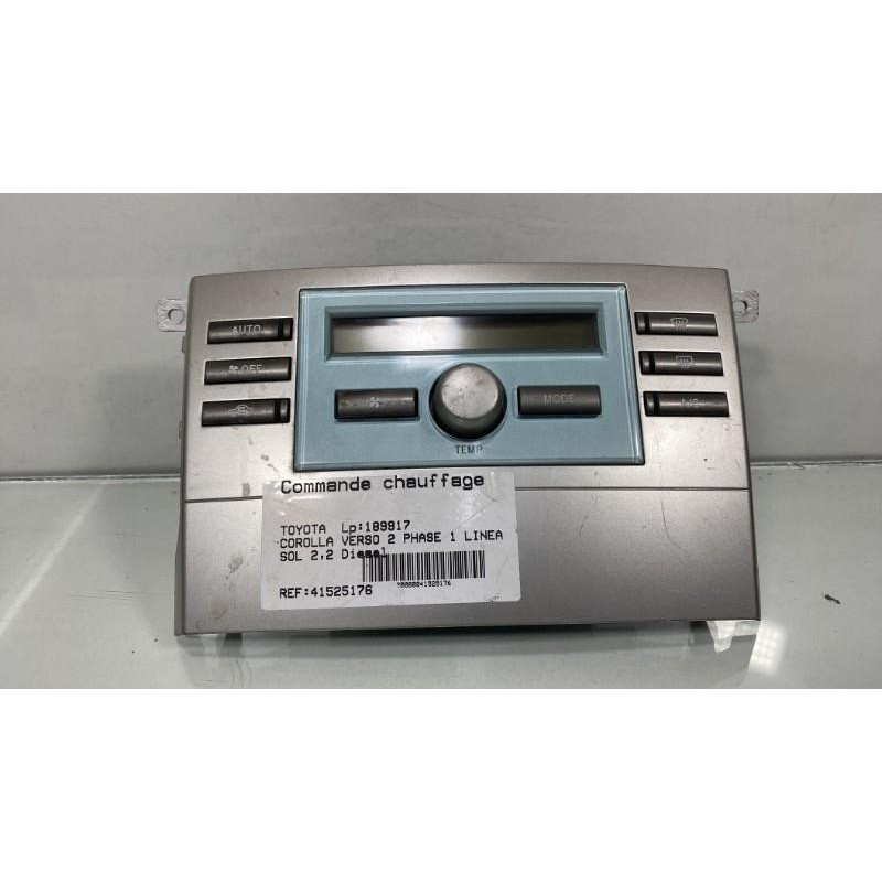 Commande chauffage TOYOTA COROLLA VERSO 2 Photo n°1