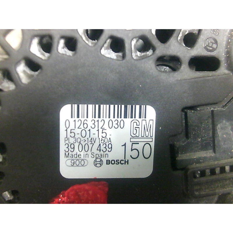 Alternateur OPEL CORSA E Photo n°3