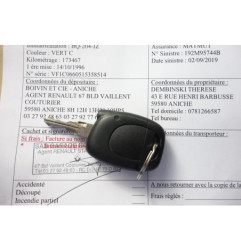 Interrupteur de leve vitre avant droit RENAULT TWINGO 1