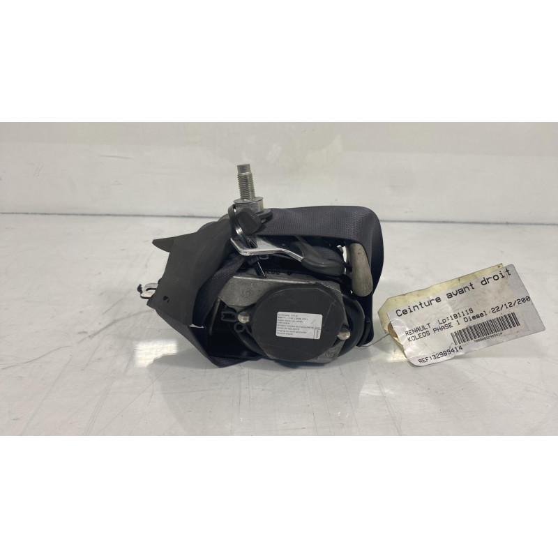 Pretensionneur de ceinture avant droit RENAULT KOLEOS 1 Photo n°2