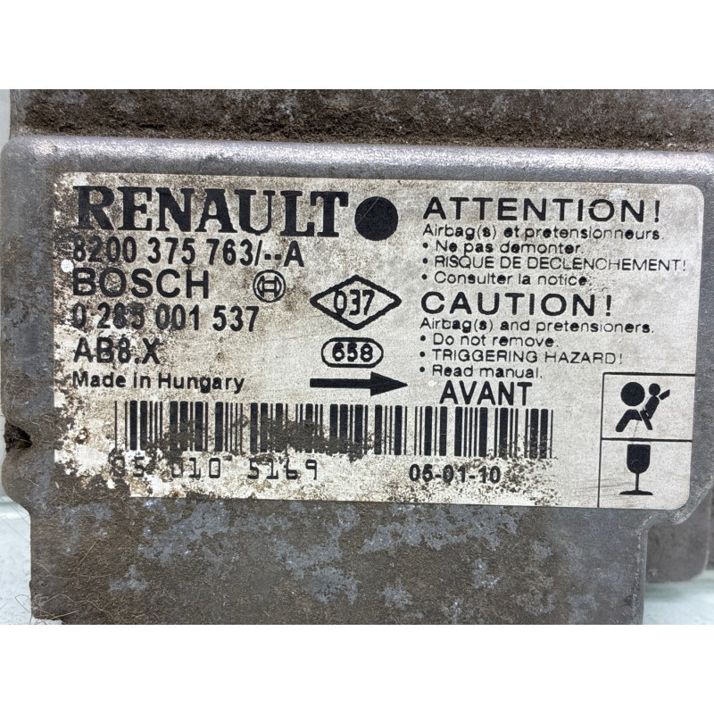 Boitier air bag RENAULT CLIO 2 Photo n°3