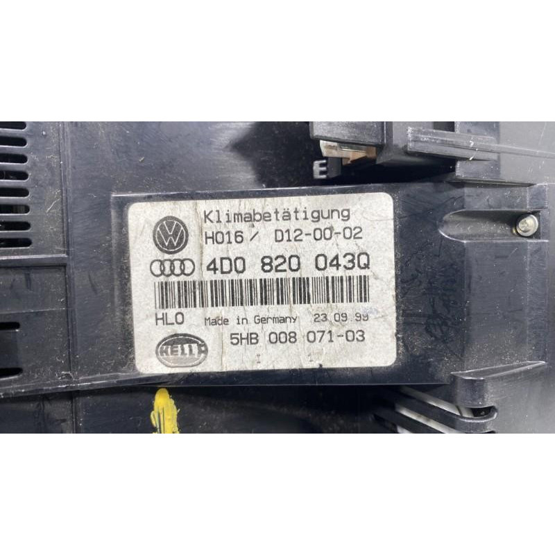 Commande chauffage AUDI A8 1 Photo n°3