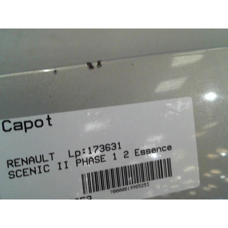 Capot RENAULT SCENIC 2 Photo n°2