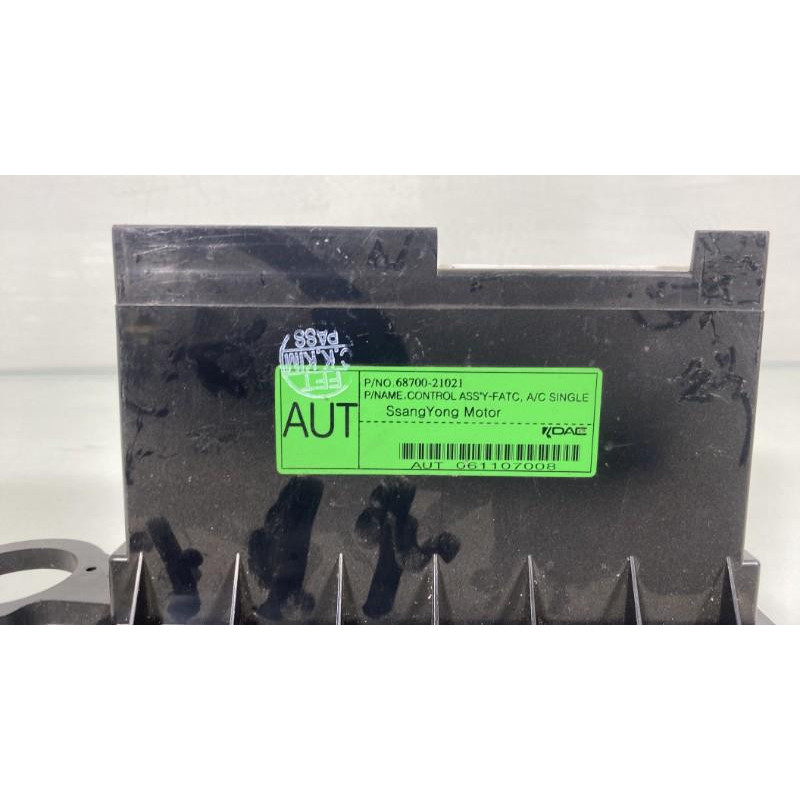 Commande chauffage SSANGYONG STAVIC Photo n°2