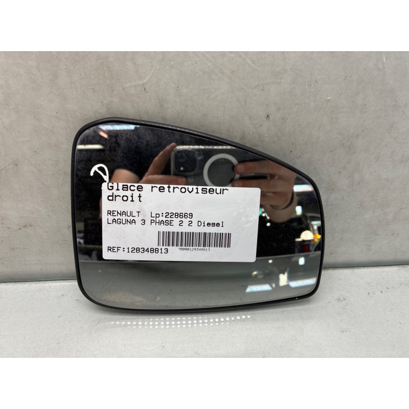 Glace retroviseur droit RENAULT LAGUNA 3 Photo n°3