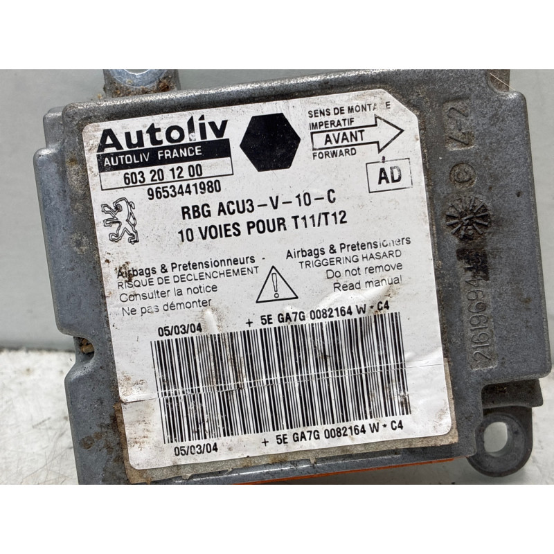 Boitier air bag PEUGEOT 206 Photo n°4
