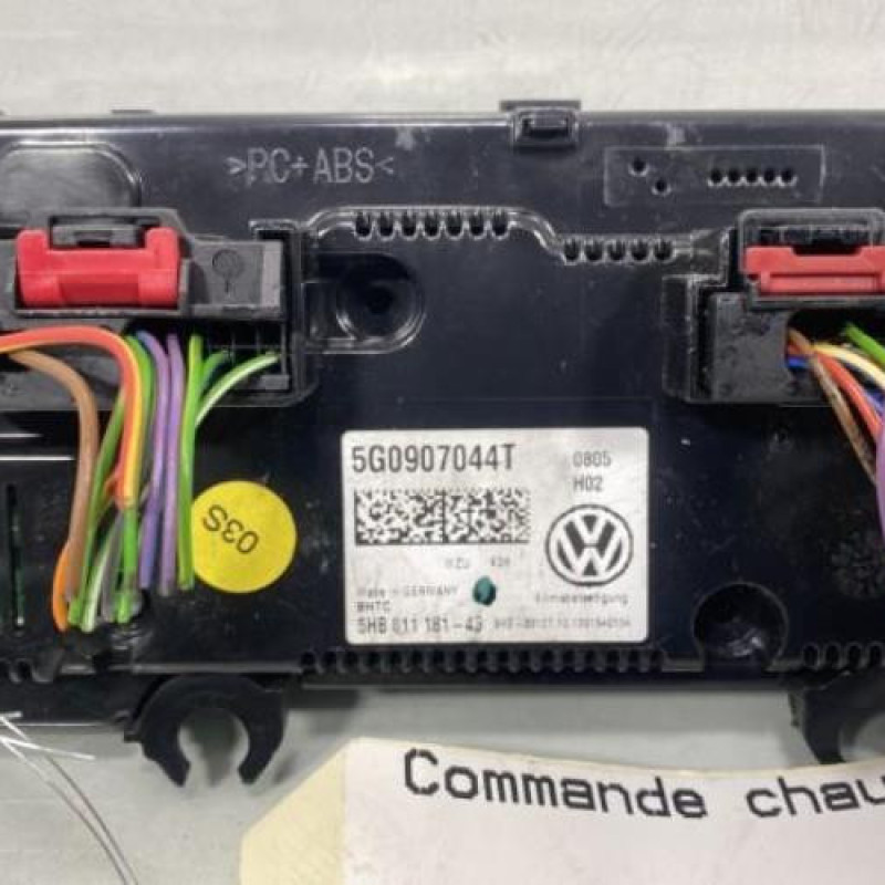Commande chauffage VOLKSWAGEN GOLF 7 Photo n°3
