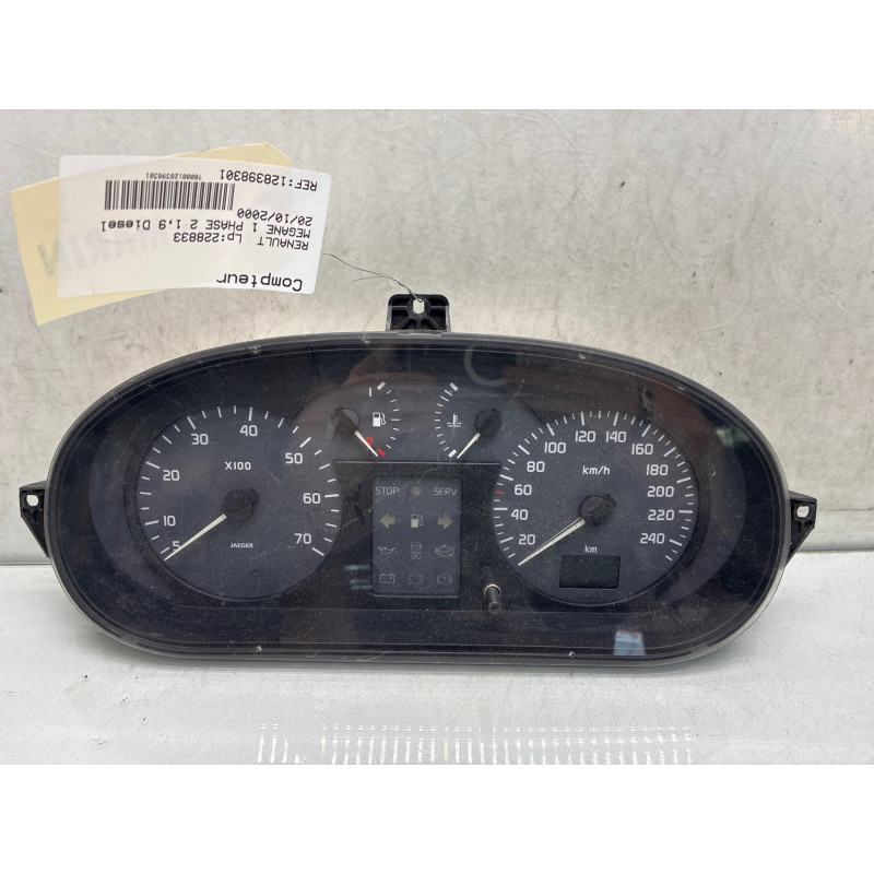 Compteur RENAULT MEGANE 1 Photo n°4