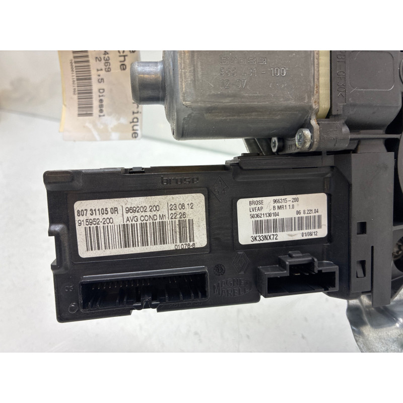 Leve vitre electrique avant gauche RENAULT SCENIC 3 Photo n°4