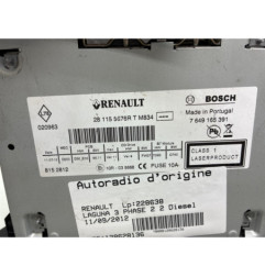 Autoradio d'origine RENAULT LAGUNA 3 Photo n°1