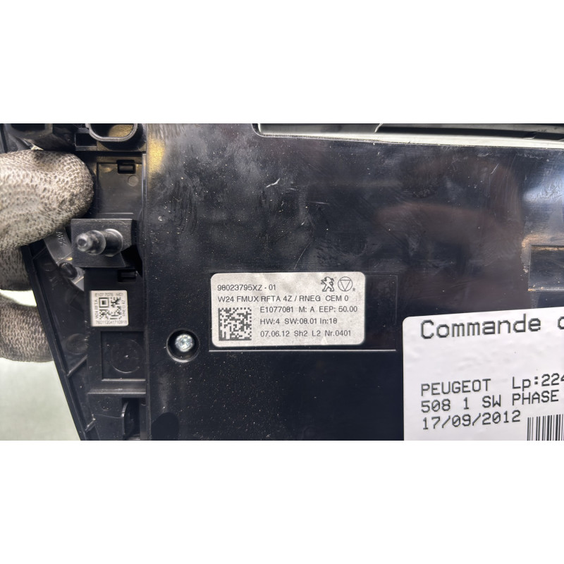 Commande chauffage PEUGEOT 508 1 SW Photo n°3