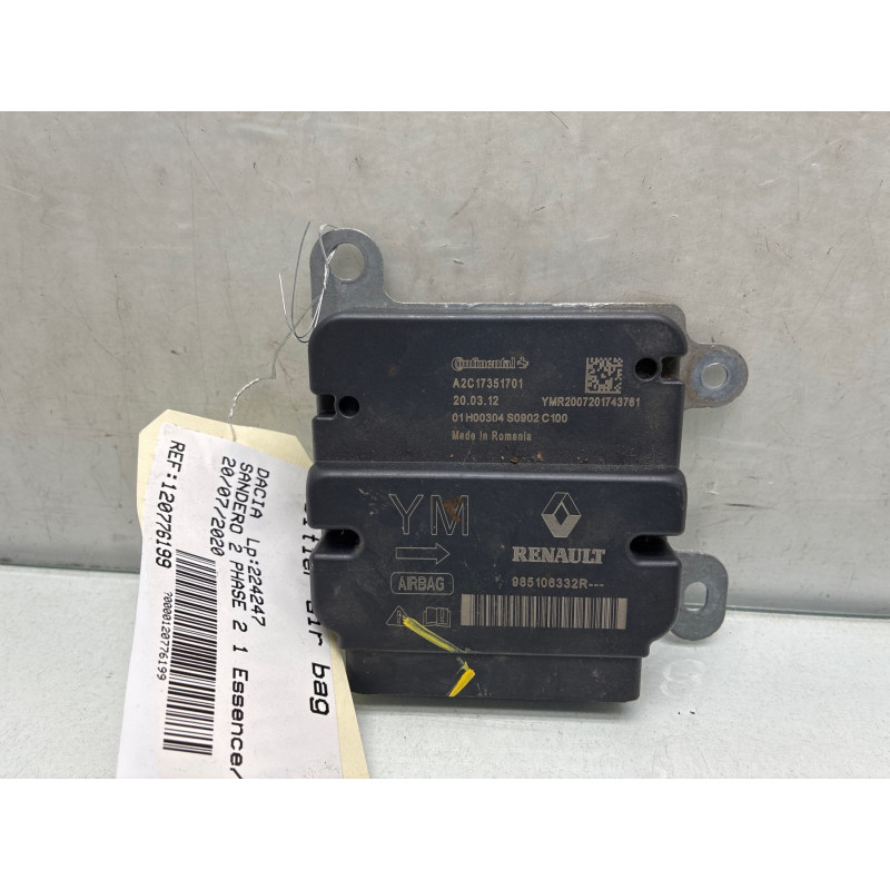 Boitier air bag DACIA SANDERO 2 Photo n°1