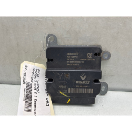 Boitier air bag DACIA SANDERO 2 Photo n°1