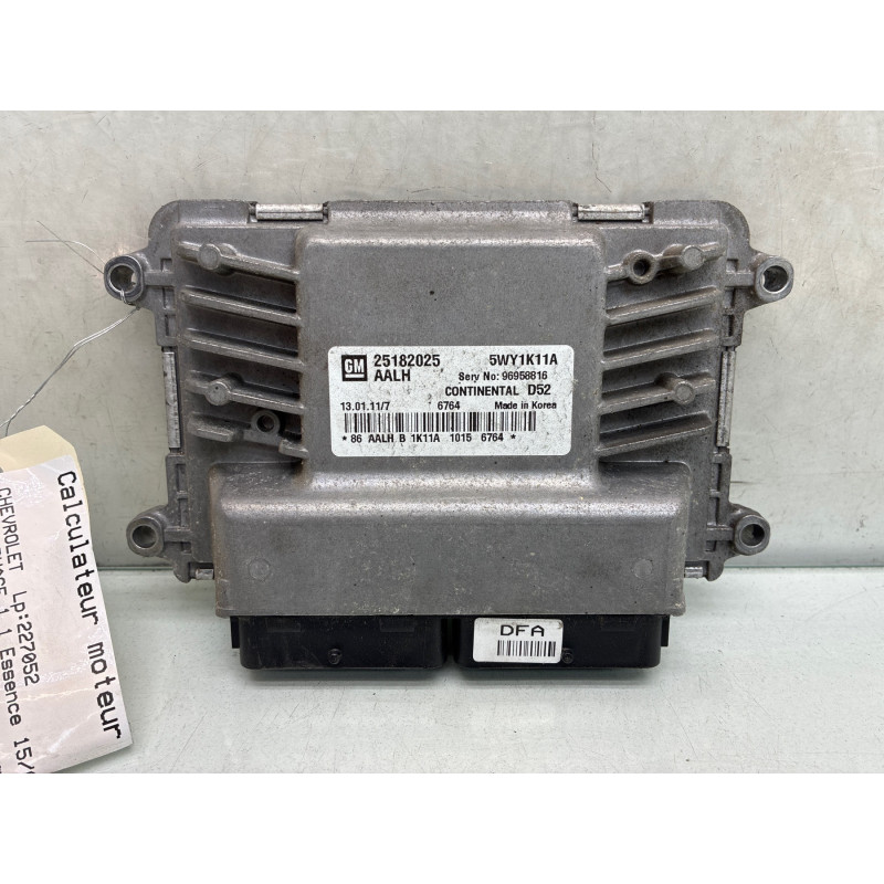 Calculateur moteur CHEVROLET SPARK Photo n°4