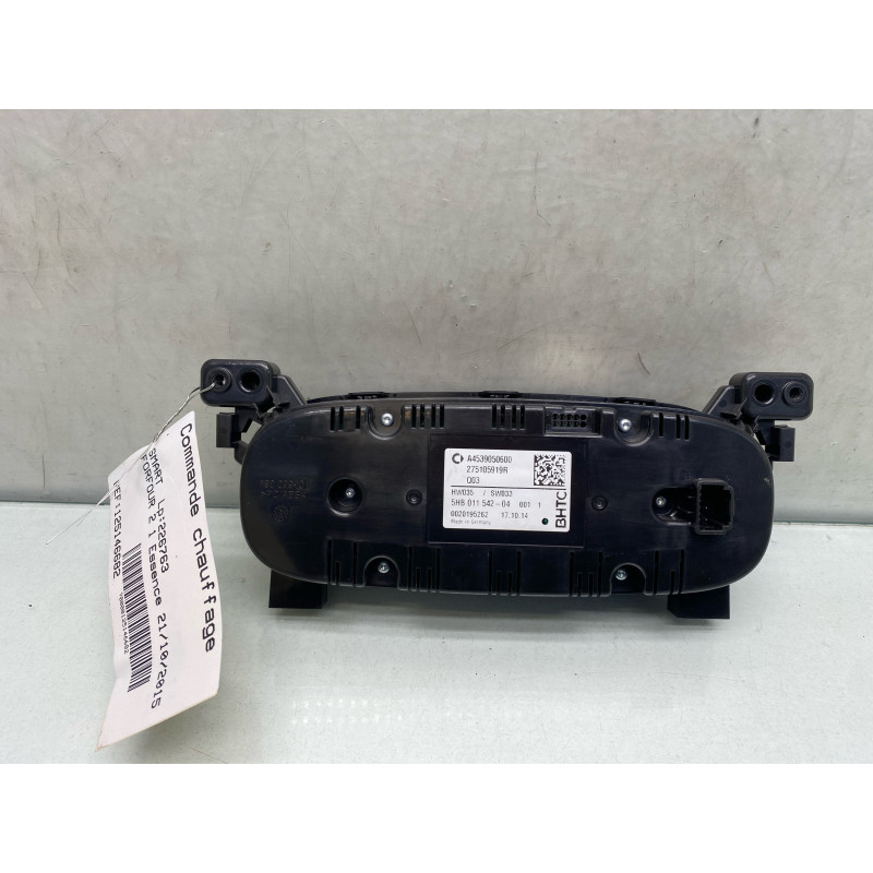Commande chauffage SMART FORFOUR 2 Photo n°3