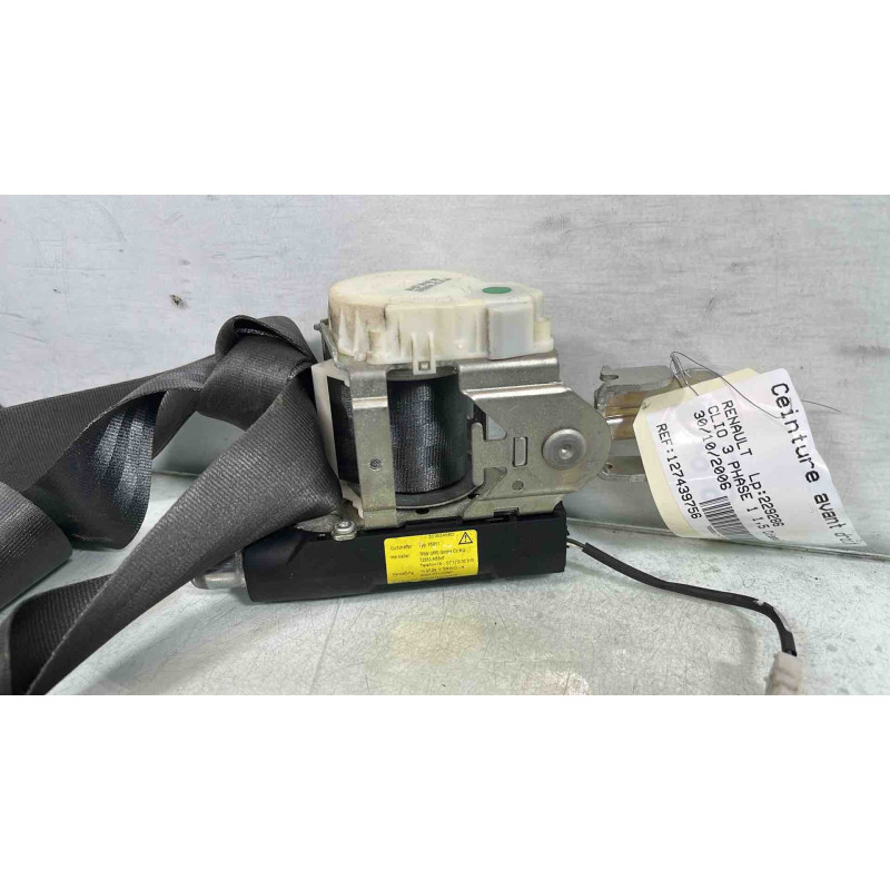 Pretensionneur de ceinture avant droit RENAULT CLIO 3 Photo n°6