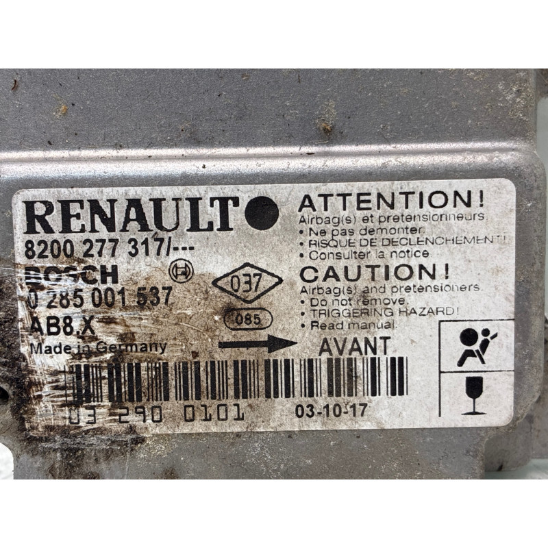 Boitier air bag RENAULT CLIO 2 Photo n°2