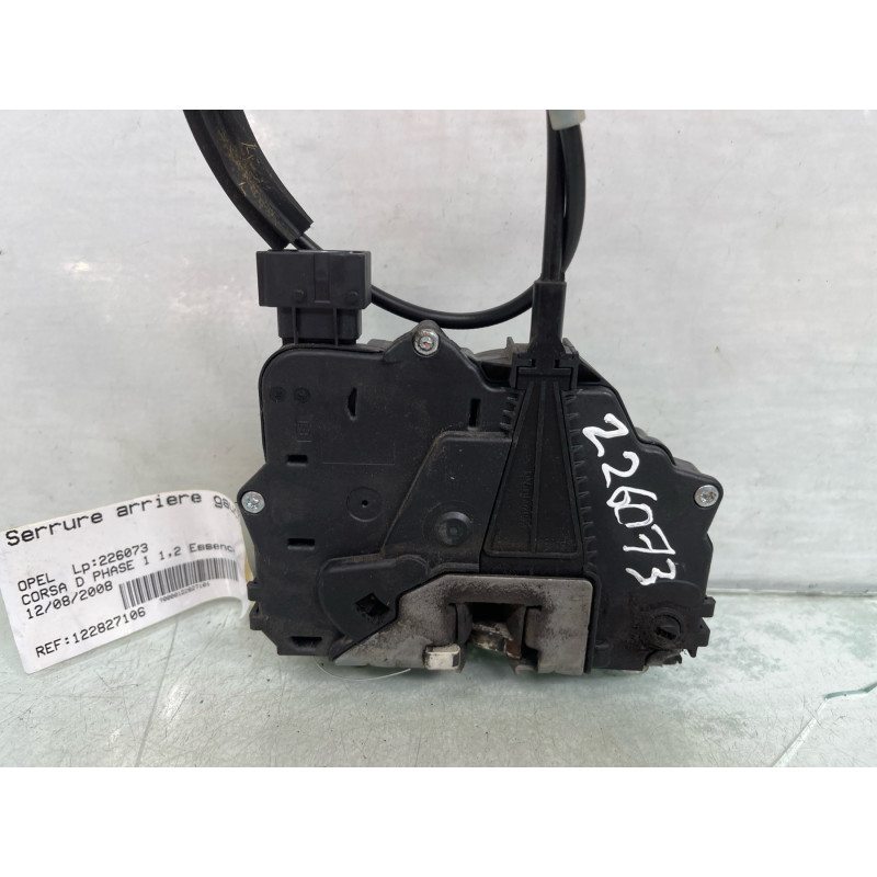 Serrure arriere gauche OPEL CORSA D Photo n°3