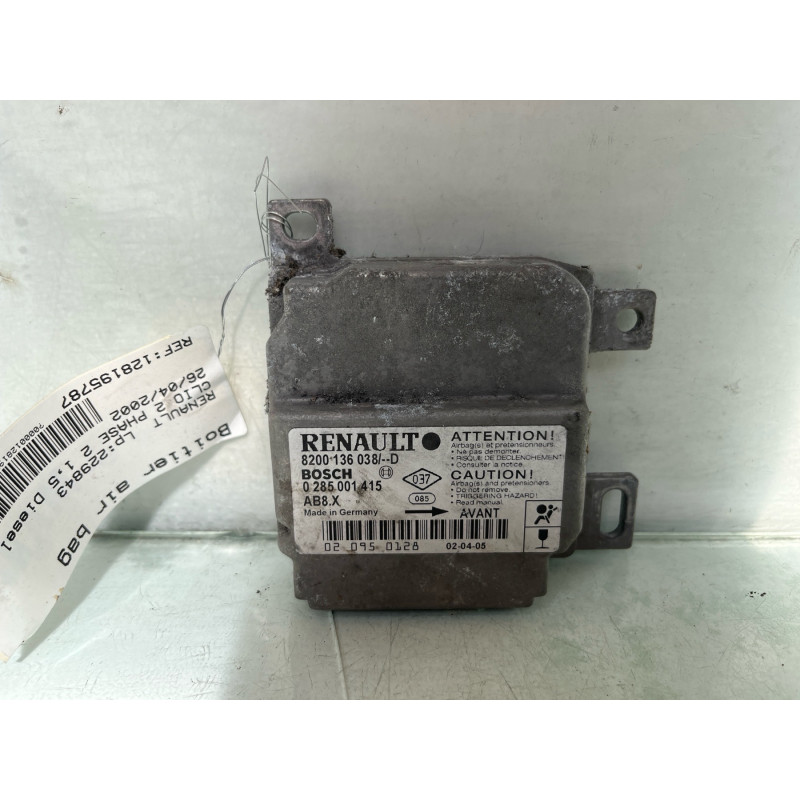 Boitier air bag RENAULT CLIO 2 Photo n°1