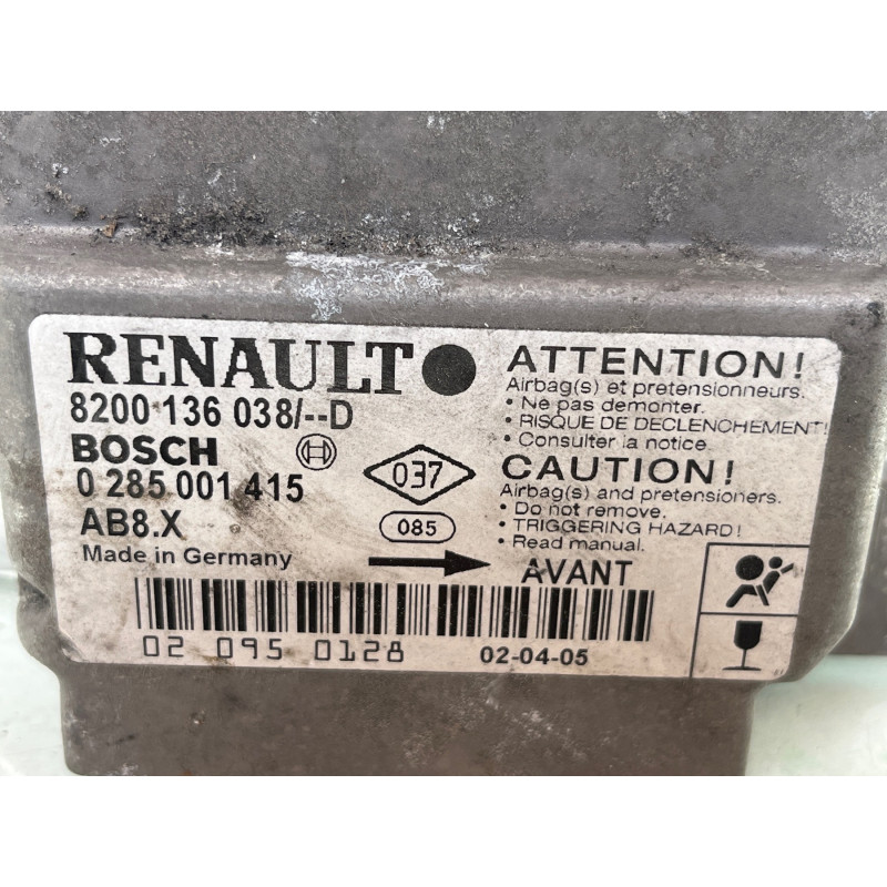 Boitier air bag RENAULT CLIO 2 Photo n°3