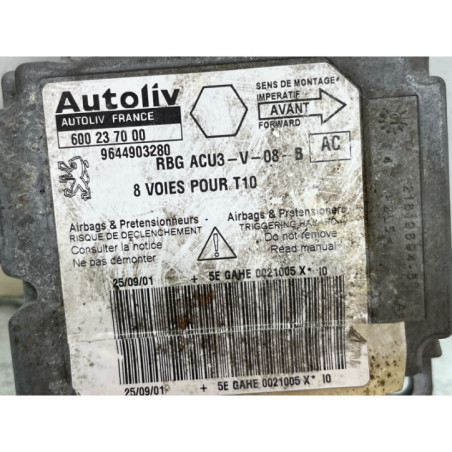 Boitier air bag PEUGEOT 206 Photo n°1