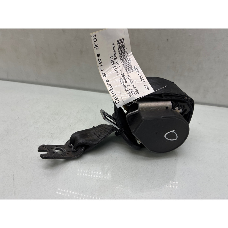 Ceinture arriere droit VOLKSWAGEN GOLF 7 Photo n°3