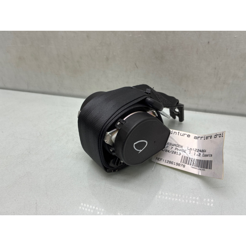 Ceinture arriere droit VOLKSWAGEN GOLF 7 Photo n°4