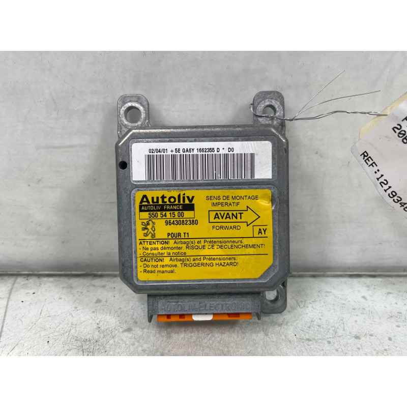 Boitier air bag PEUGEOT 206 Photo n°3