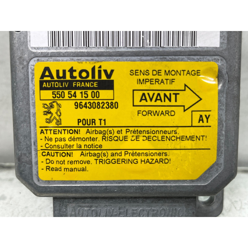 Boitier air bag PEUGEOT 206 Photo n°4