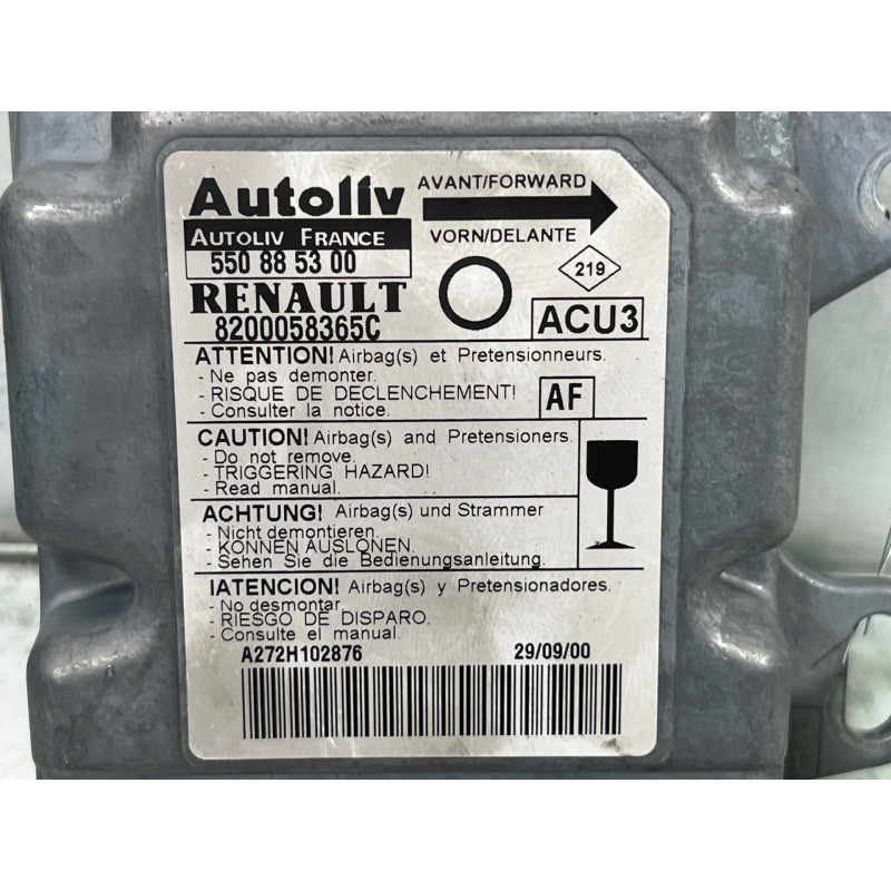 Boitier air bag RENAULT TWINGO 1 Photo n°4